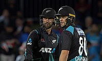New Zealand batters  Devon Conway and Mark Chapman