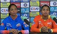 Sneh Rana, Gujarat Giants and Harmanpreet Kaur, Mumbai Indians