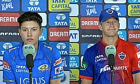 Jonathan Batty from Delhi Capitals and Issy Wong from Mumbai Indians