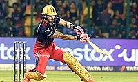 RCB's captain Faf du Plessis in action