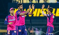 RR bowler Ravichandran Ashwin with Yuzvendra Chahal celebrate