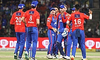 Delhi Capitals celebrate a wicket