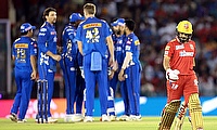 Mumbai Indians celebrate a wicket