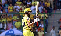 CSK's batsman Ruturaj Gaikwad celebrates his half century