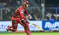 LSG's batsman Quinton de Kock running between the wickets