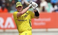 Australia's Steven Smith plays a shot