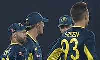 Australia await a DRS decision