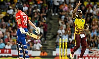 Andre Russell celebrates a wicket