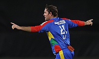JJ Smuts celebrates a wicket