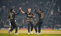 Luke Wood celebrates with teammates