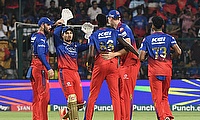 Royal Challengers Bengaluru's Alzarri Joseph celebrates