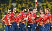 Punjab Kings players celebrate