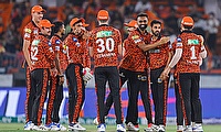 Sunrisers Hyderabad players celebrate