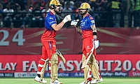 Royal Challengers Bengaluru's Will Jacks and Virat Kohli during