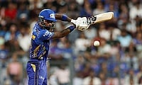 Mumbai Indians' Hardik Pandya in action