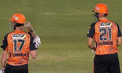 Perth Scorchers' Ashton Turner and Aaron Hardie