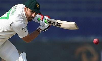 Pakistan's Agha Salman was last man out on 103 against New Zealand in Karachi