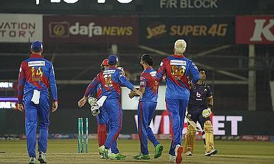 Karachi Kings celebrate a wicket
