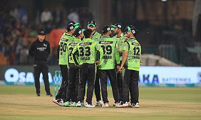 Lahore Qalandars celebrate a wicket
