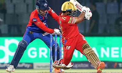 PBKS' batsman Prabhsimran Singh plays a shot