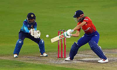 England's Lauren Filer in action alt=