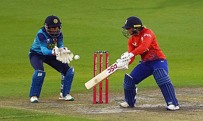 England's Danielle Wyatt in action alt=