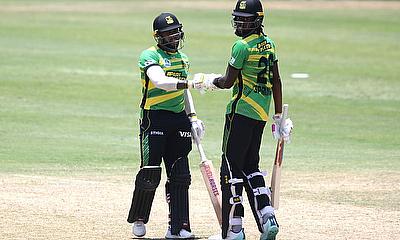Fabian Allen and Shamar Springer of Jamaica Tallawahs alt=