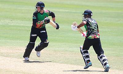 Corbin Bosch and Yannic Cariah of St Kitts and Nevis Patriots alt=