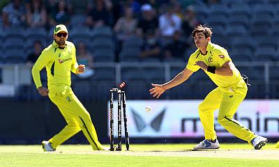 South Africa's Temba Bavuma is run out by Australia's Marnus Labuschagne alt=