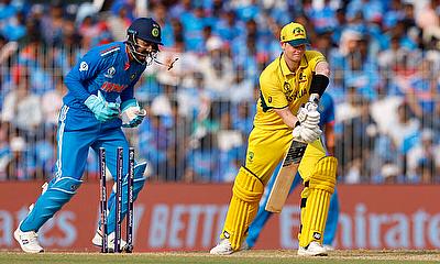 Australia's Steve Smith in action as he is bowled out by India's Ravindra Jadeja alt=