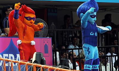 Cricket World Cup mascots - Blaze and Tonk alt=