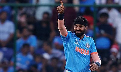 India's Hardik Pandya reacts after the wicket of Afghanistan's Mohammad Nabi alt=