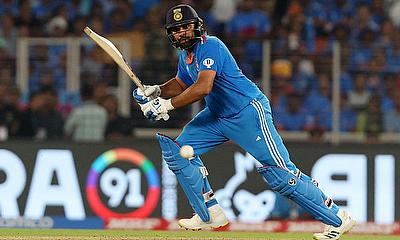 India's Rohit Sharma in action alt=