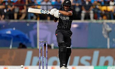 New Zealand's Rachin Ravindra in action alt=