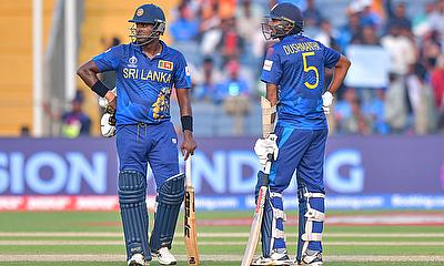 Sri Lanka's Angelo Mathews and Dushmantha Chameera alt=