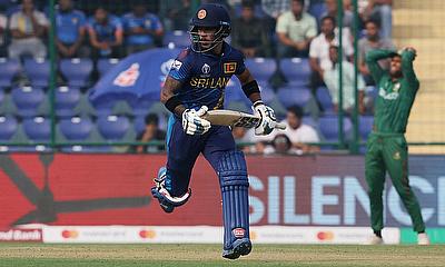 Sri Lanka's Pathum Nissanka in action running between the wickets alt=