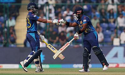 Sri Lanka's Charith Asalanka and Sadeera Samarawickrama in action alt=