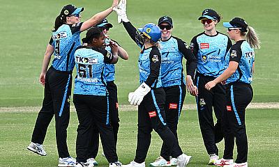 Adelaide Strikers players celebrate