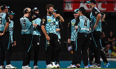 Brisbane Heat players celebrate