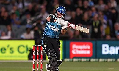 D'Arcy Short of the Adelaide Strikers during the BBL match
