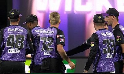 Hobart Hurricanes celebrate