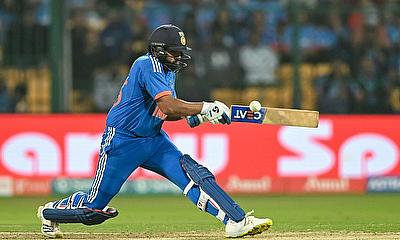 Rohit Sharma was in the mood as India recovered from a dreadful start to pose an imposing total