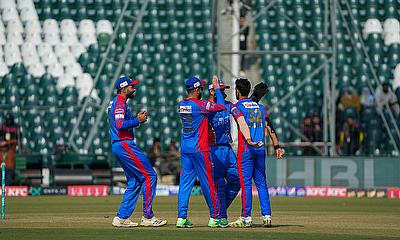 Karachi Kings celebrate a wicket