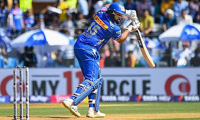 Mumba Indians' Rohit Sharma plays a shot during an IPL alt=