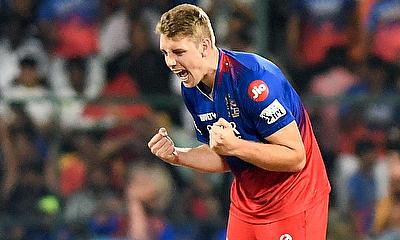 Royal Challengers Bengaluru's Cameron Green celebrates alt=