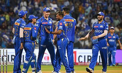 Mumbai Indians' Nuwan Thushara celebrates alt=