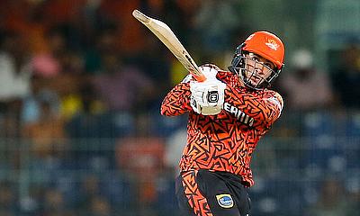 Rajasthan Royals' Avesh Khan celebrates the wicket of Sunrisers Hyderabad's Nitish Kumar Reddy alt=