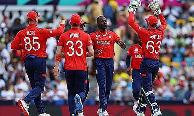 England celebrate