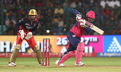 Rajasthan Royals' Nitish Rana in action alt=