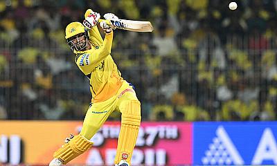Chennai Super Kings' Deepak Hooda in action alt=